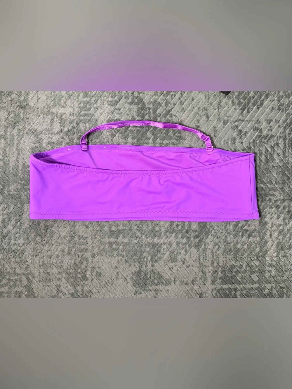 Skims Signature Swim Bandeau Bikini Top – 4X – Purple – NWT